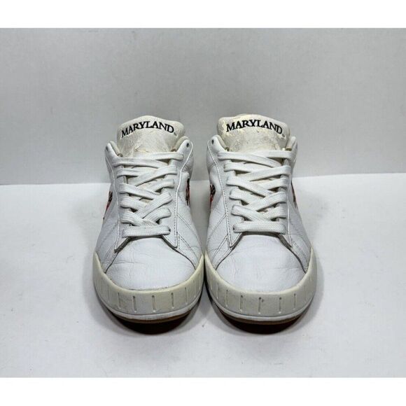 Vintage 90s University Of Maryland Customatix‎ Shoes Men’s Size 9 White Leather main image 10